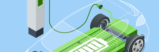 Drawing of electric vehicle battery compartment