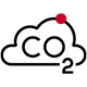 Icon of a cloud of carbon dioxide